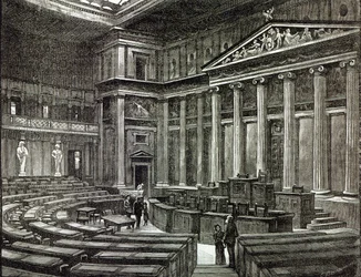 Interior, de, casas parlamento, viena, de, &39;Leisure,&39;, 1891