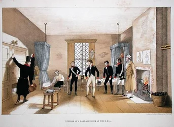 Interior de um Quartel da R.M.A. (cor litho)