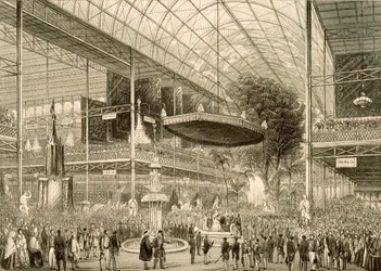 Interior da Grande Exposição, Grand State Opening 1 de maio de 1851