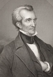 James Knox Polk, da &39;Galeria de Retratos Históricos&39;, publicado em 1880