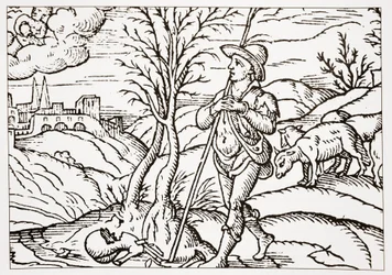 Janeiro, de Spensers The Shepherds Calendar, 1579