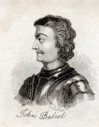João I da Escócia, do &39;Crabb&39;s Historical Dictionary&39;, publicado em 1825 (lito)