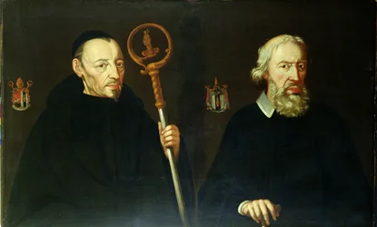 John Placid (1599-1681) e seu irmão Sir Thomas Gascoigne, 2º Baronete (c.1593-1686) (óleo sobre tela)