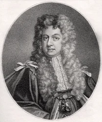 John Sheffield, gravado por Paftanrini, ilustração de &39;Um catálogo de autores reais e nobres, volume IV&39;, publicado em 1806 (lito)