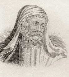 John VI Kantakouzenos, do "Dicionário Histórico de Crabb", publicado em 1825 (lito)