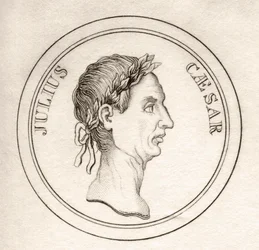 Julius Caesar, do &39;Crabb&39;s Historical Dictionary&39;, publicado em 1825