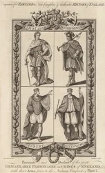 Julius Cesar, Um General dinamarquês, Egbert e Ethelwolf, ilustração de 