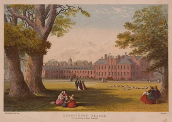 Palácio Kensington, impresso por Kronheim and Co., meados do século XIX