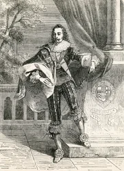 Rei Charles eu, ilustração tirada de John Cassells ilustrado história da Inglaterra, 1857