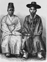 Coreanos, de &39;A História da Humanidade&39;, Vol.III, do Prof. Friedrich Ratzel, 1898