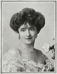 Lady Duff Gordon, detalhe de Passageiros no RMS Titanic, de 