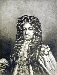Laurence Hyde (1641-1711) 1º Conde de Rochester, ilustração de Retratos de Personagens Ilustres na História Britânica, gravada por Robert Dunkarton (1744-c.1817) (mezzotint)