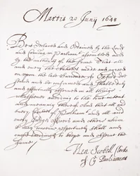 Carta de Henry Scobell, 20 de junho de 1648