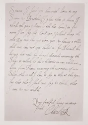 Carta de Carlos I ao Duque de Buckingham