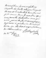 Carta enviada por Lord Bolingbroke ao Abbé Alari (lito)