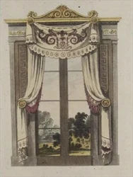 Cortinas da biblioteca, placa 70 do Ackermann