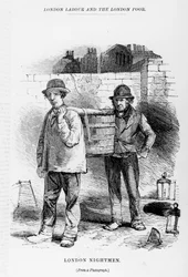 London Nightmen, ilustração de &39;London trabalho e os pobres de Londres&39; por Henry Mayhew, c.1840s