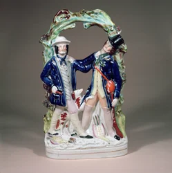 Grupo Longton Hall por Sampson Smith, c.1850 (porcelana)