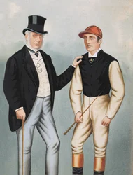 Lord Falmouth e Fred Archer (1857-1886) (wc no papel)