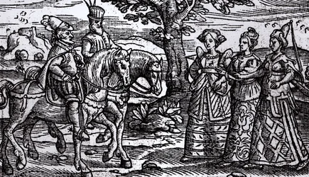 Macbeth, Banquo e as Três Bruxas, The Historie of Scotlande, 1577,