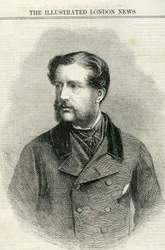 Major Charles Nasmyth (1825-61) de The London News ilustrado 13 de julho de 1861