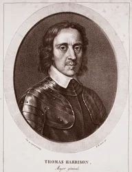 Major General Thomas Harrison, atribuído a NH Jacob, gravado por de Langlume