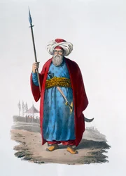 Oficial Mameluco, 1818 (aquatinta colorida)