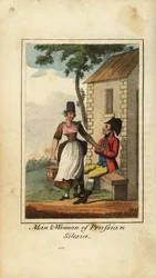 Homem e mulher da Silésia Prussiana