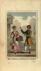 Homem e mulher de Viena, Áustria
