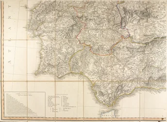 O mapa de Espanha foi usado pelo Duque de Wellington.