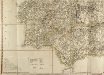 O mapa de Espanha foi usado pelo Duque de Wellington.
