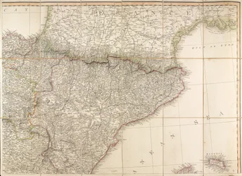 O mapa de Espanha foi usado pelo Duque de Wellington.