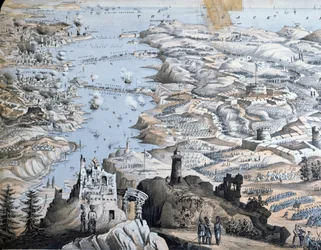 Mapa do cerco de Sebastopol, 18 de junho de 1855, 1855