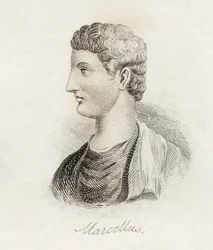 Marcus Claudius Marcellus, do &39;Crabb&39;s Historical Dictionary&39;, publicado em 1825