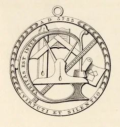 Selo maçónico, de «The History of Freemasonry, volume III», publicado por Thomas C. Jack, Londres, 1883