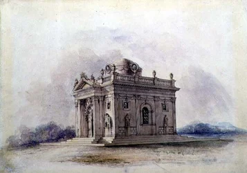 Mausoléu Design, c.1825 (aquarela sobre papel)