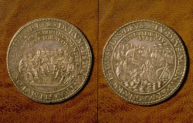 Medalha comemorativa da derrota da armada espanhola, 1588 (prata)