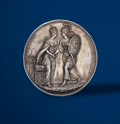 Medalha comemorativa da coroação de Guilherme e Maria, 1689 (reverso de 419670)