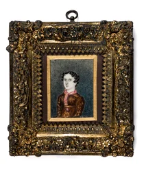 Miniatura de Anne Lister de Shibden Hall (aguarela sobre papel)