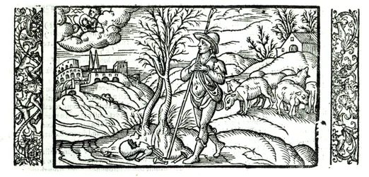 Mês de janeiro de um calendário de pastores, 1579
