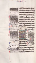 Ms.27, f.132v: Página de uma cópia encadernada do Novo Testamento