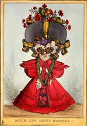 Muito Barulho por Nada !!!, 1828 (gravura colorida à mão)