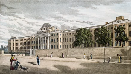 Novo Hospital Bethlem, Campos de São Jorge, gravado por Riley, 1817
