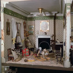 Viveiro com brinquedos de Miss Miles House, 1890 (mixed media)