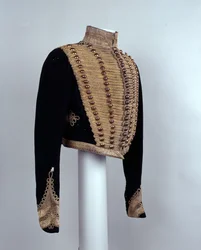 Oficial jaqueta frogged curto, c.1854