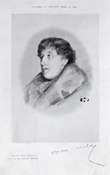 Oscar Wilde (1854-1900) a Bijou Portrait, da Society