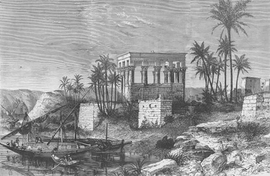 Faraós cama na ilha de Philae