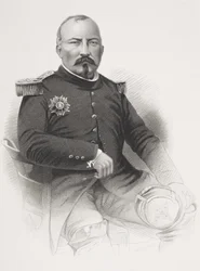 Pierre Francois Joseph Bosquet, da &39;Galeria de Retratos Históricos&39;, publicado em 1880