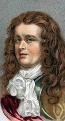 Retrato do Almirante Robert Blake - Retrato de Robert Blake (1599-1657), Almirante Inglês - Da série "Leaders of Men" - Chromolithography - Escola Inglesa, Século XX -