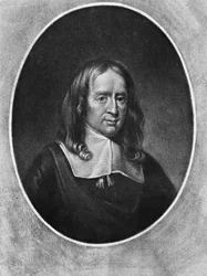 Retrato de Bruno Ryves, de "Personagens Ilustres na História Britânica", de Richard Earlom e Charles Turner, 1815